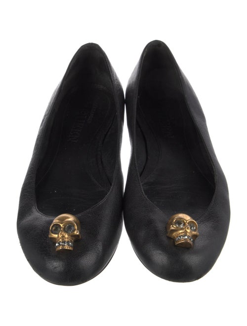Alexander McQueen Skull Leather Flats
