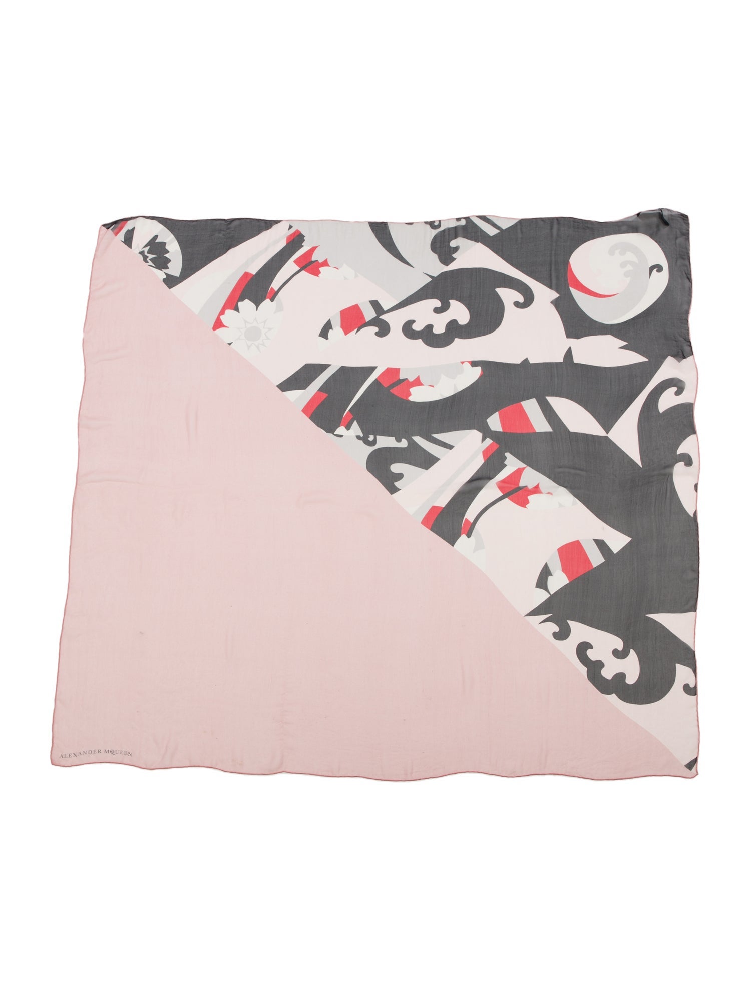 Alexander McQueen Silk Printed Scarf