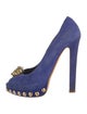 Alexander McQueen Skull Suede Pumps