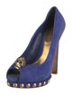 Alexander McQueen Skull Suede Pumps