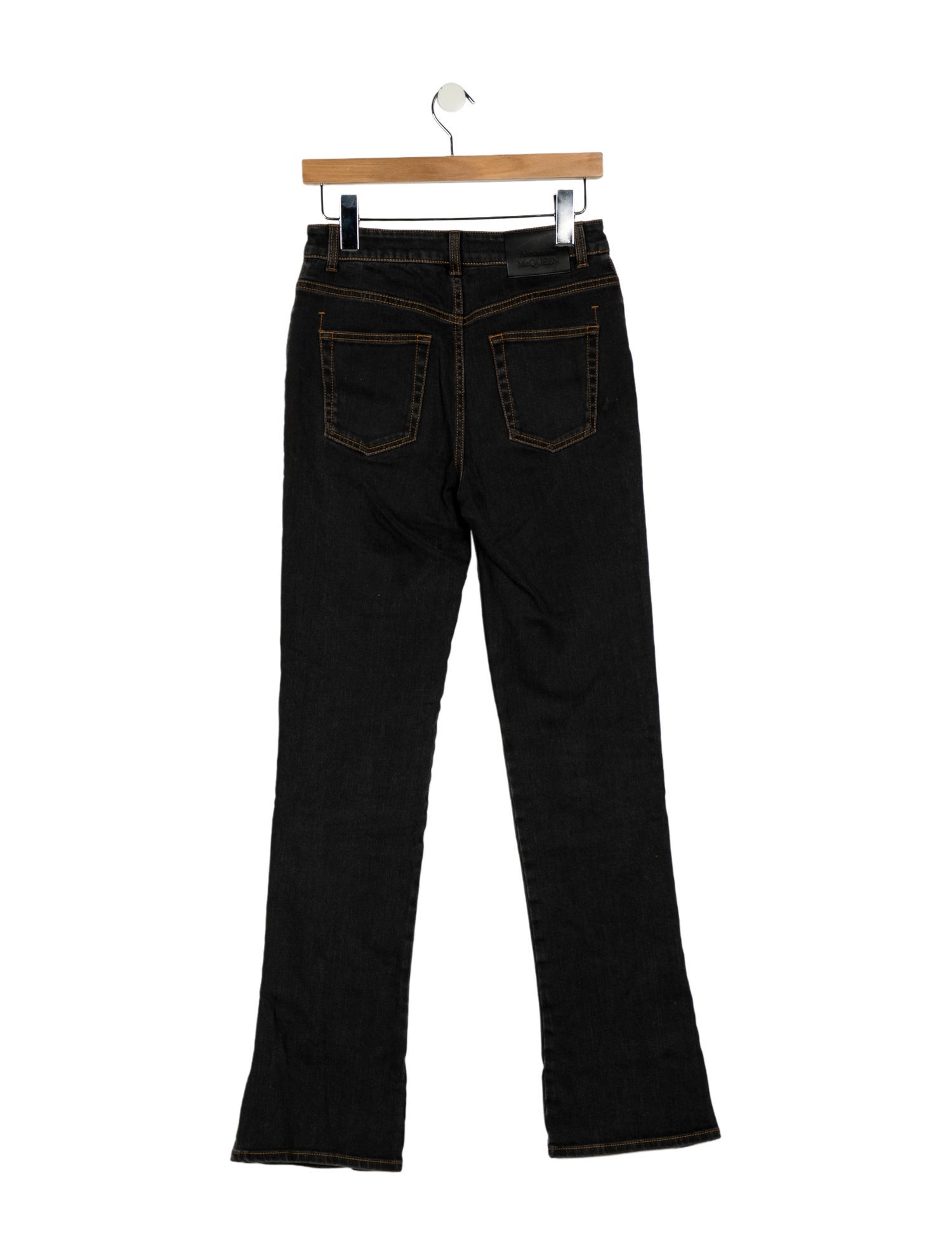 Alexander McQueen High-Rise Straight Leg Jeans