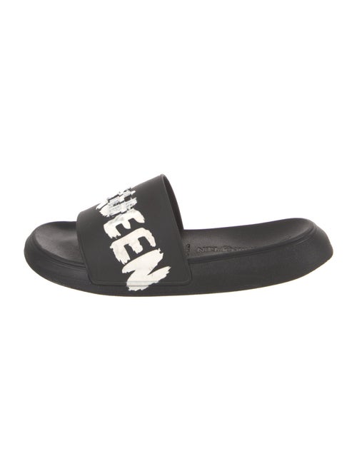 Alexander McQueen Rubber Graphic Print Slides
