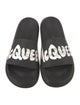 Alexander McQueen Rubber Graphic Print Slides