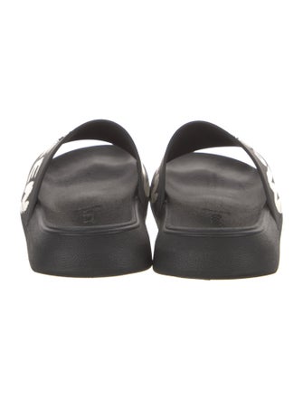 Alexander McQueen Rubber Graphic Print Slides