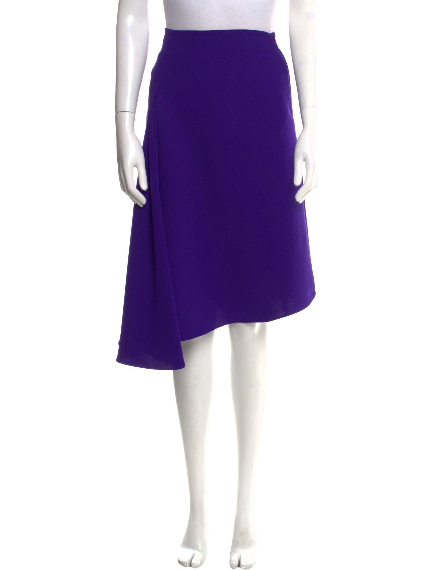 McQ Alexander McQueen Pleated Accents Midi Length Skirt