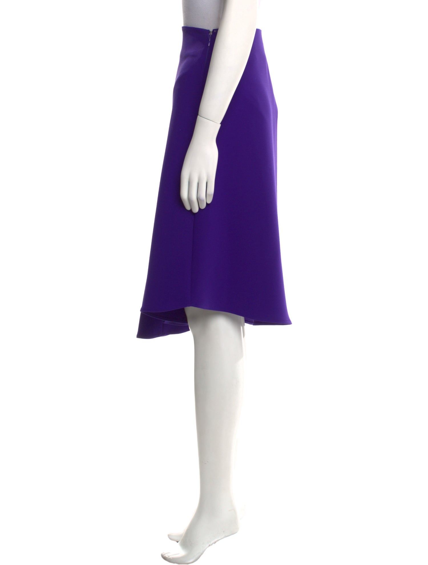 McQ Alexander McQueen Pleated Accents Midi Length Skirt