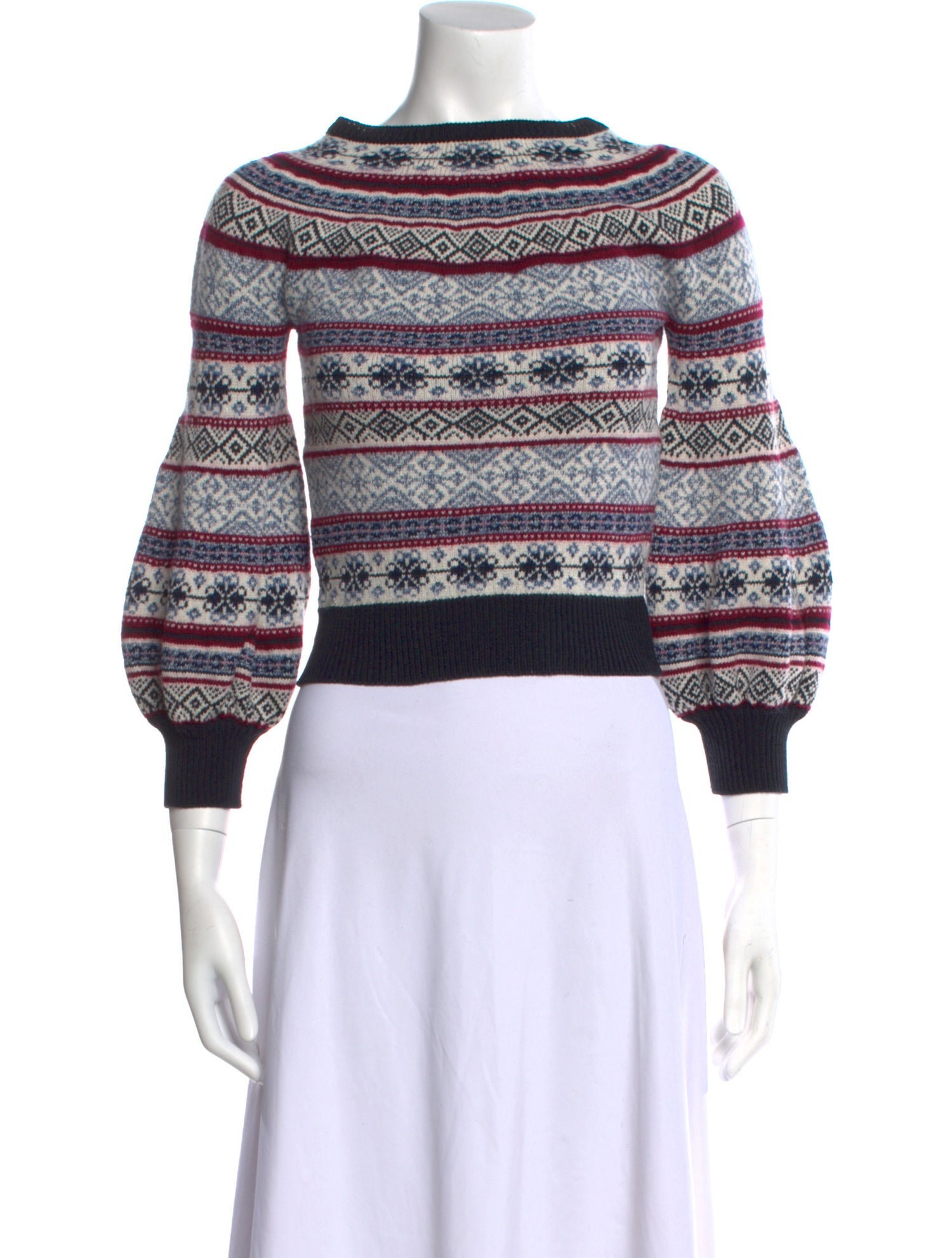 Alexander McQueen Silk Striped Sweater