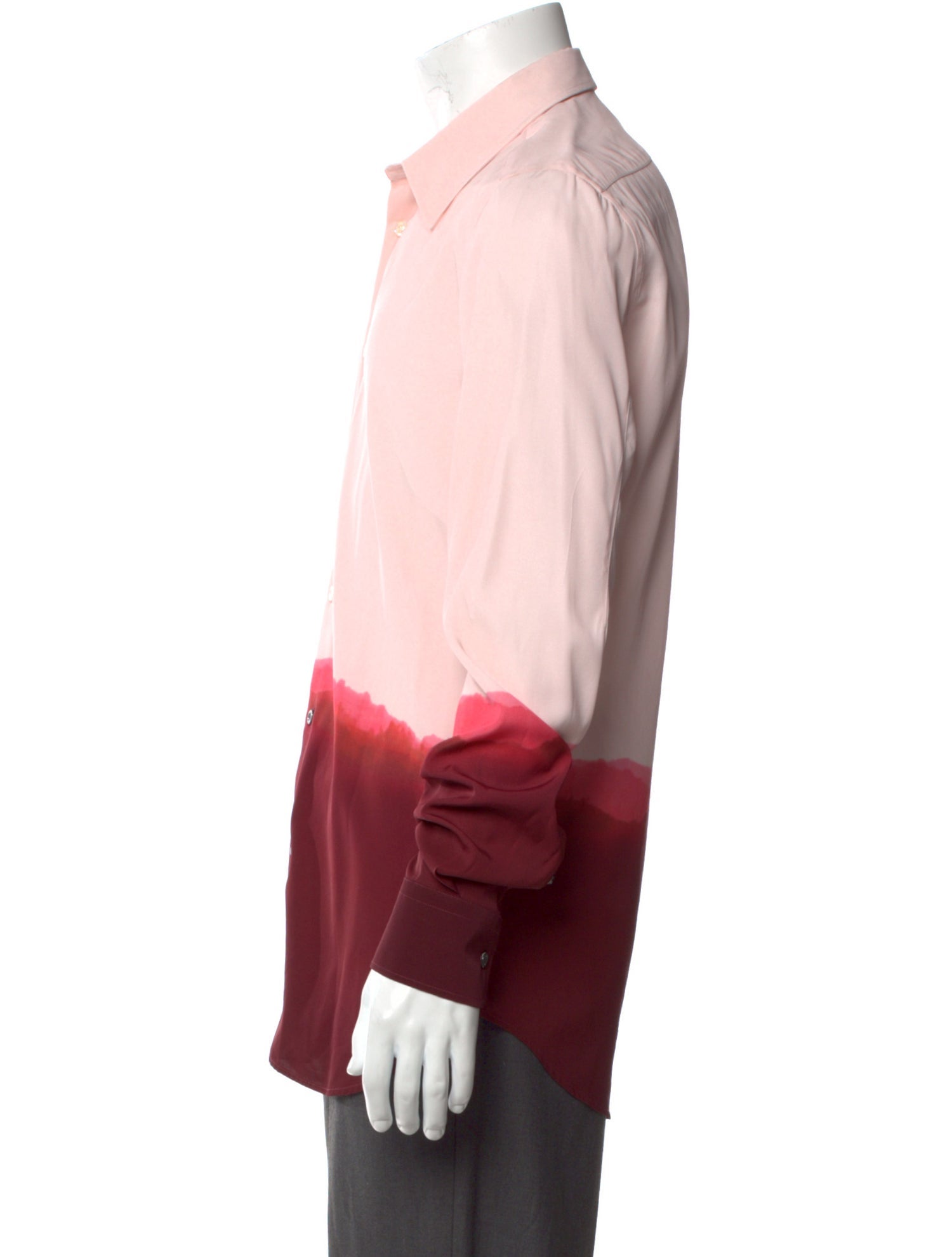 Alexander McQueen Tie-Dye Print Long Sleeve Shirt