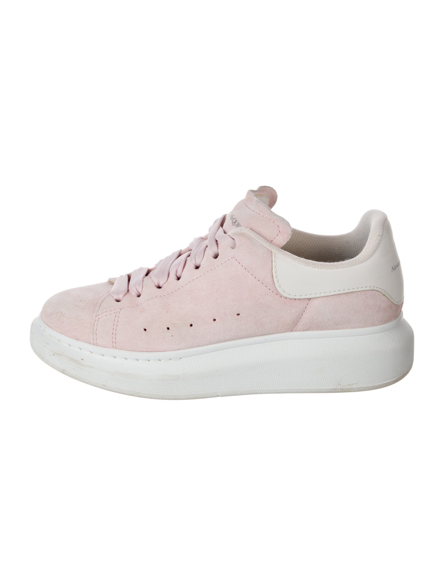 Alexander McQueen Suede Leather Trim Embellishment Sneakers