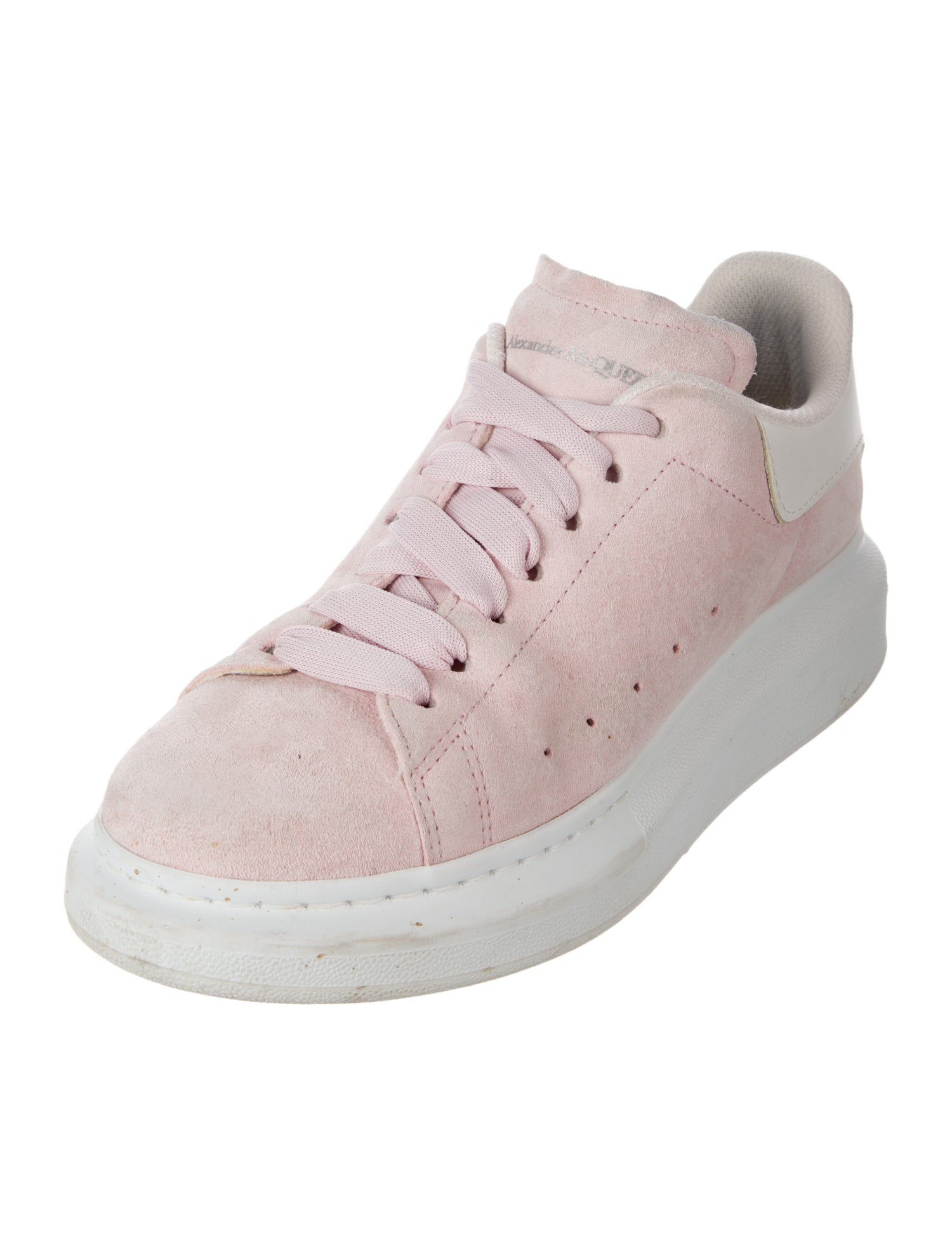 Alexander McQueen Suede Leather Trim Embellishment Sneakers