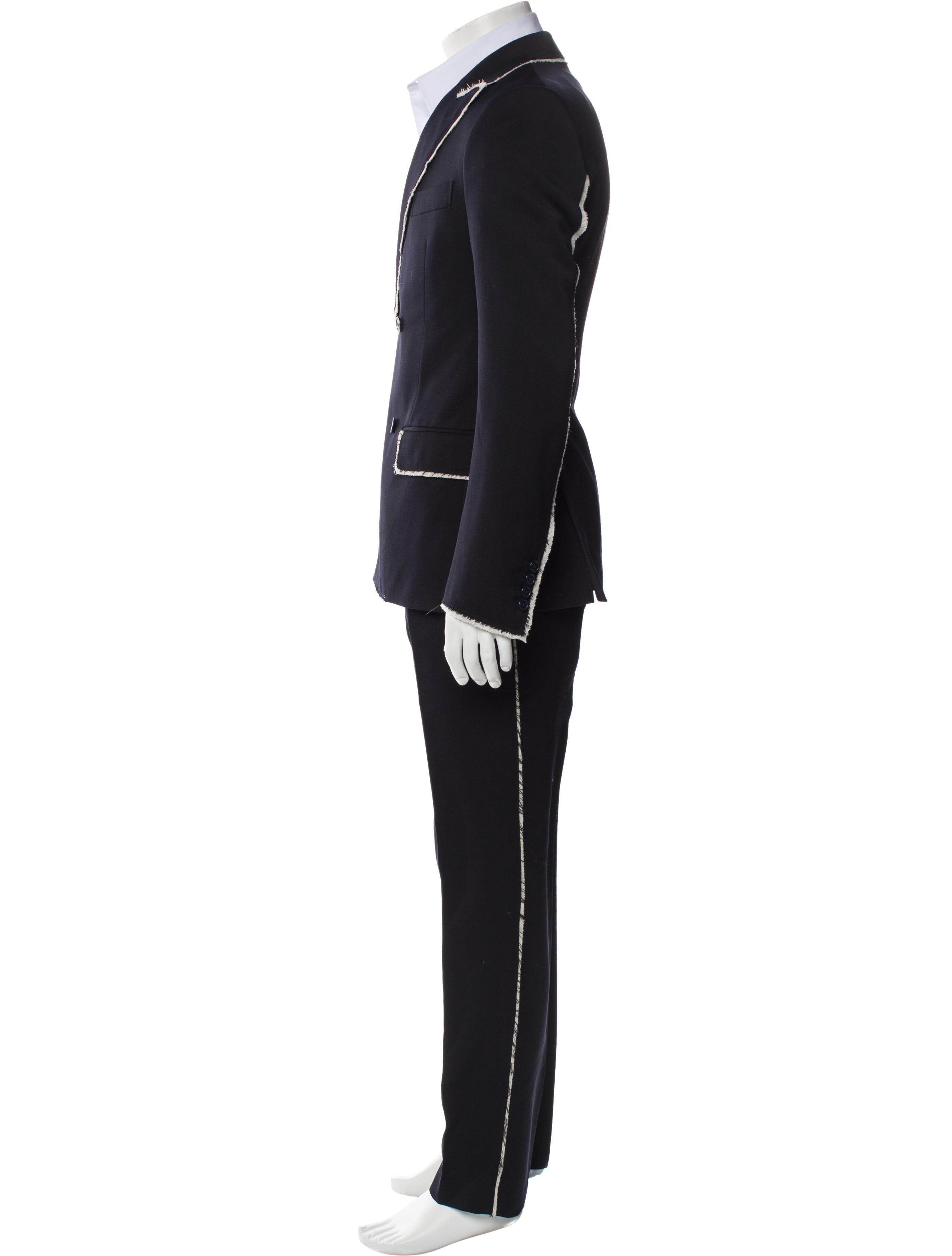 Alexander McQueen Wool Striped Blazer