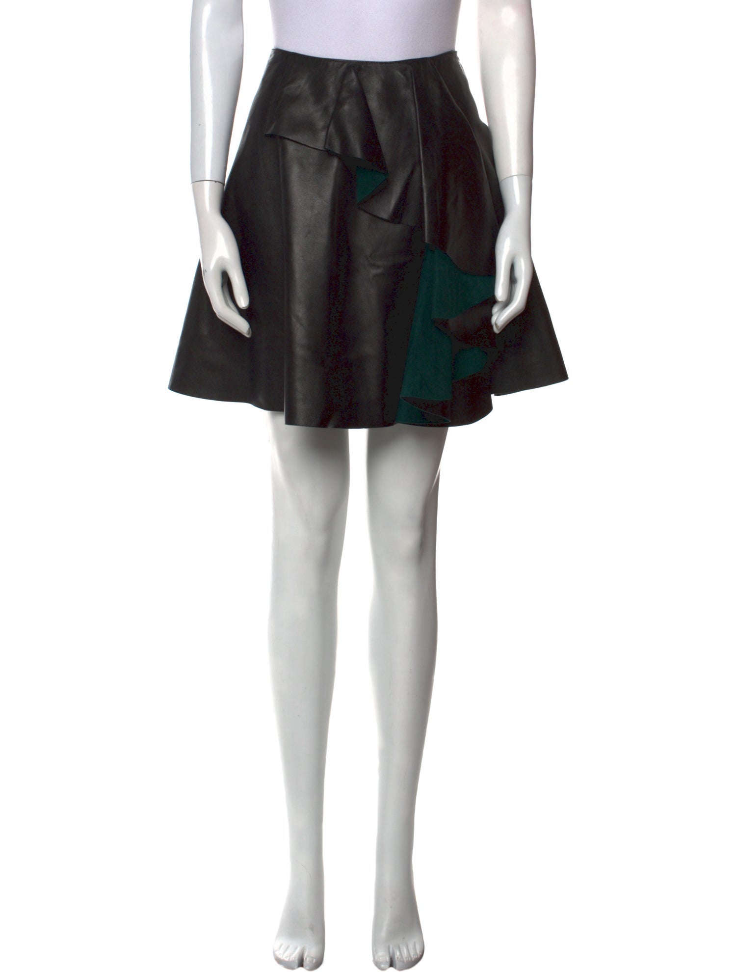 Alexander McQueen Leather Mini Skirt