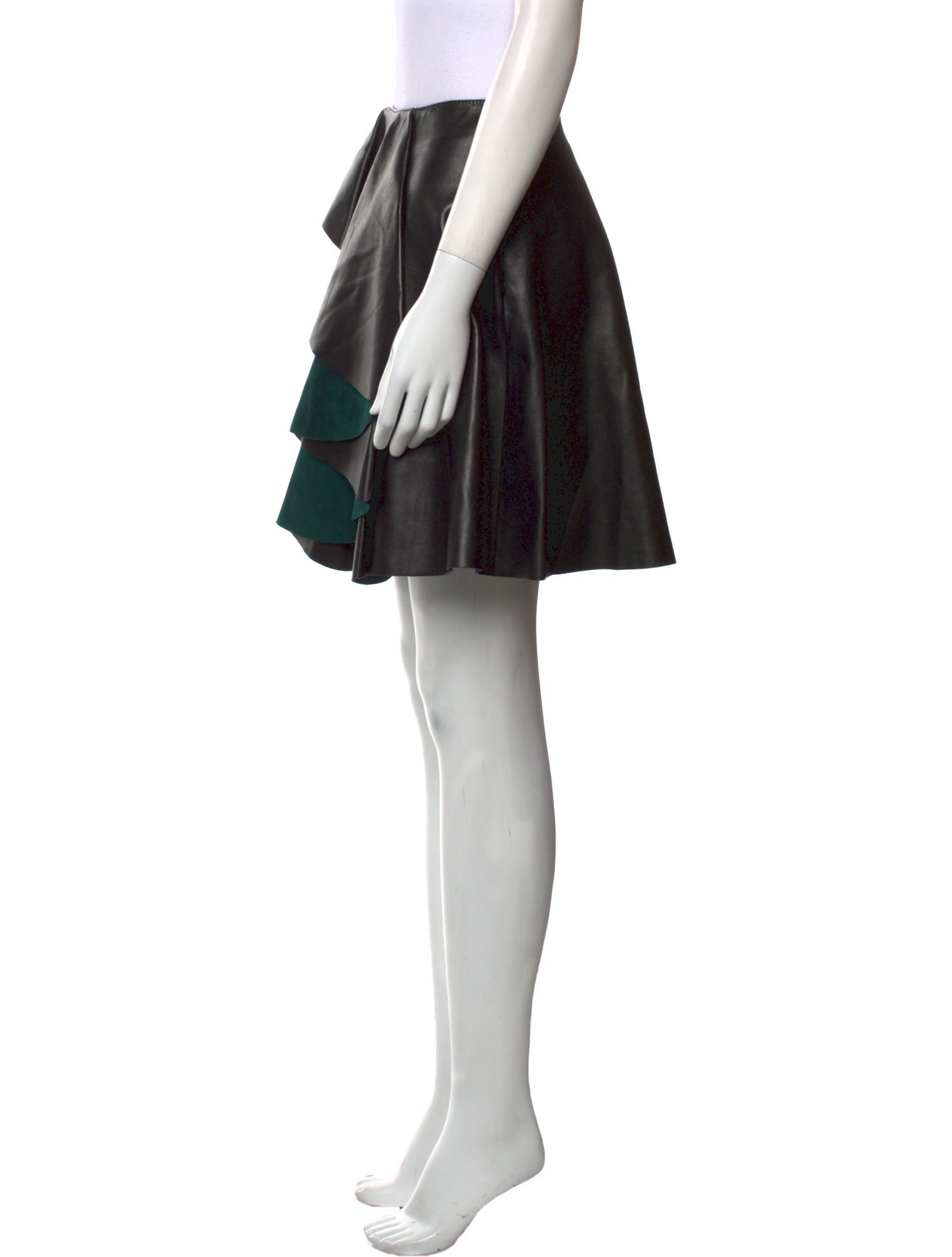 Alexander McQueen Leather Mini Skirt