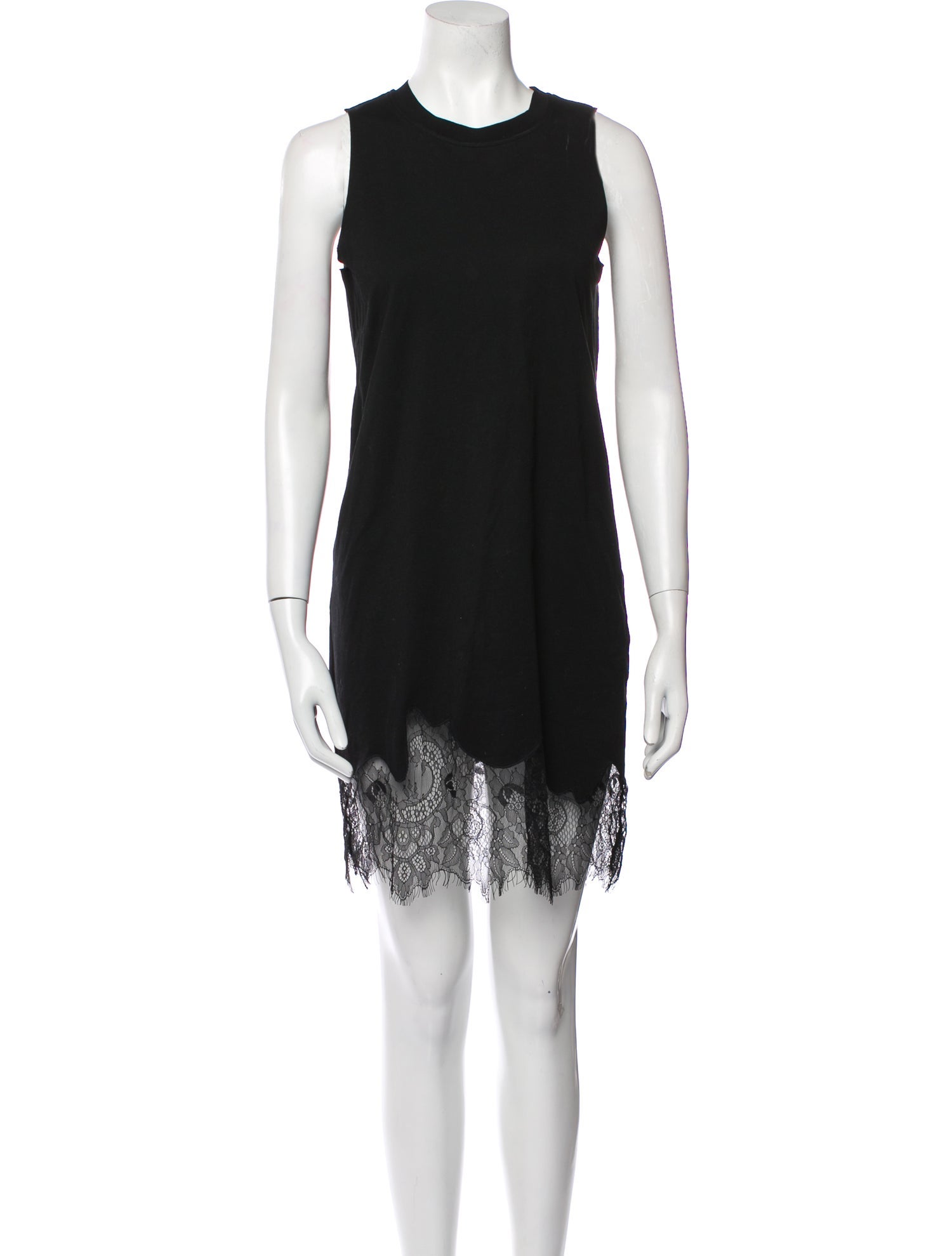 Alexander McQueen Crew Neck Mini Dress
