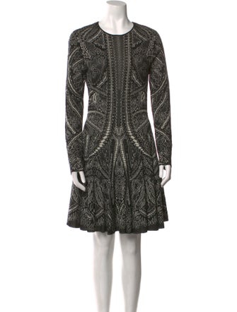 Alexander McQueen Silk Knee-Length Dress