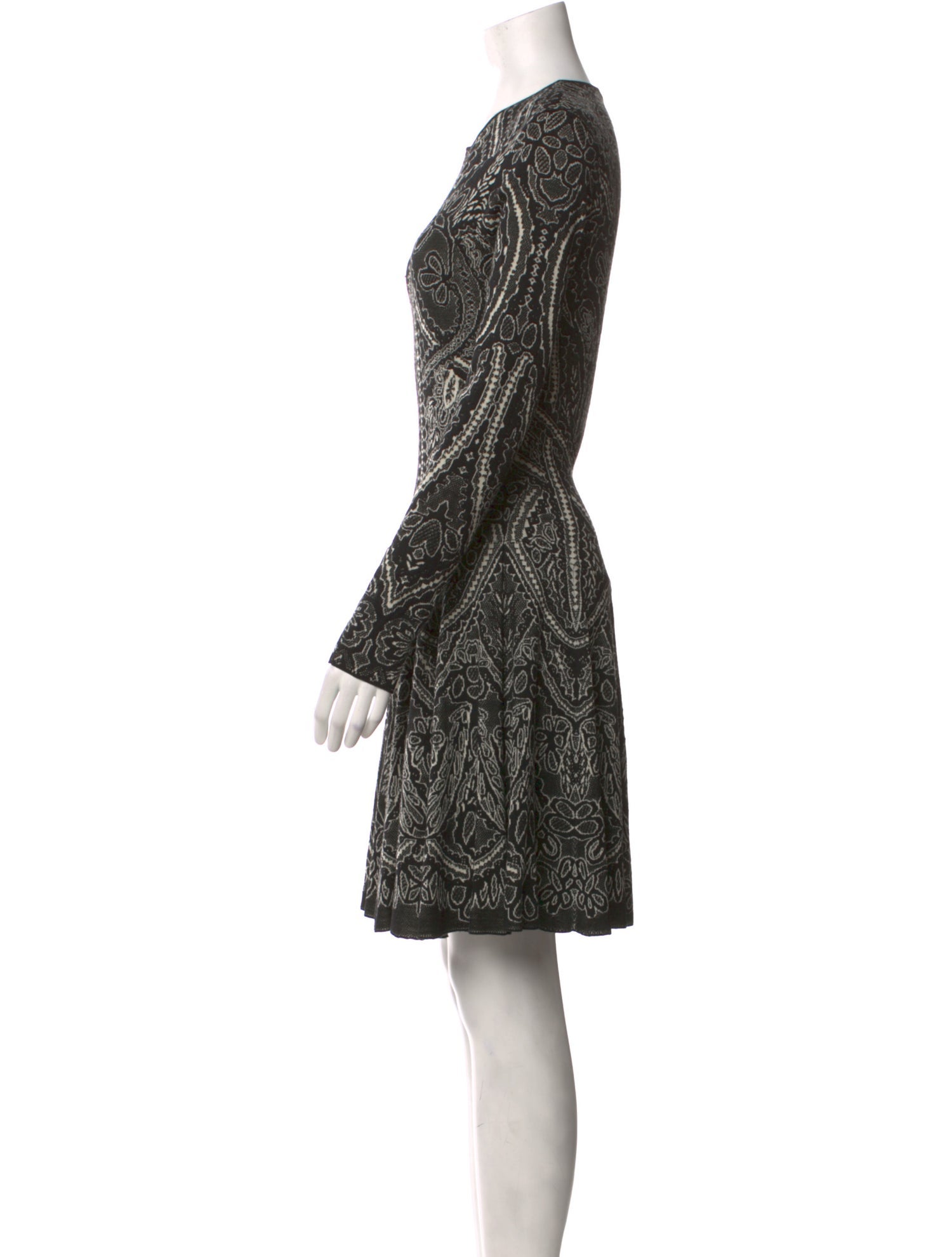 Alexander McQueen Silk Knee-Length Dress