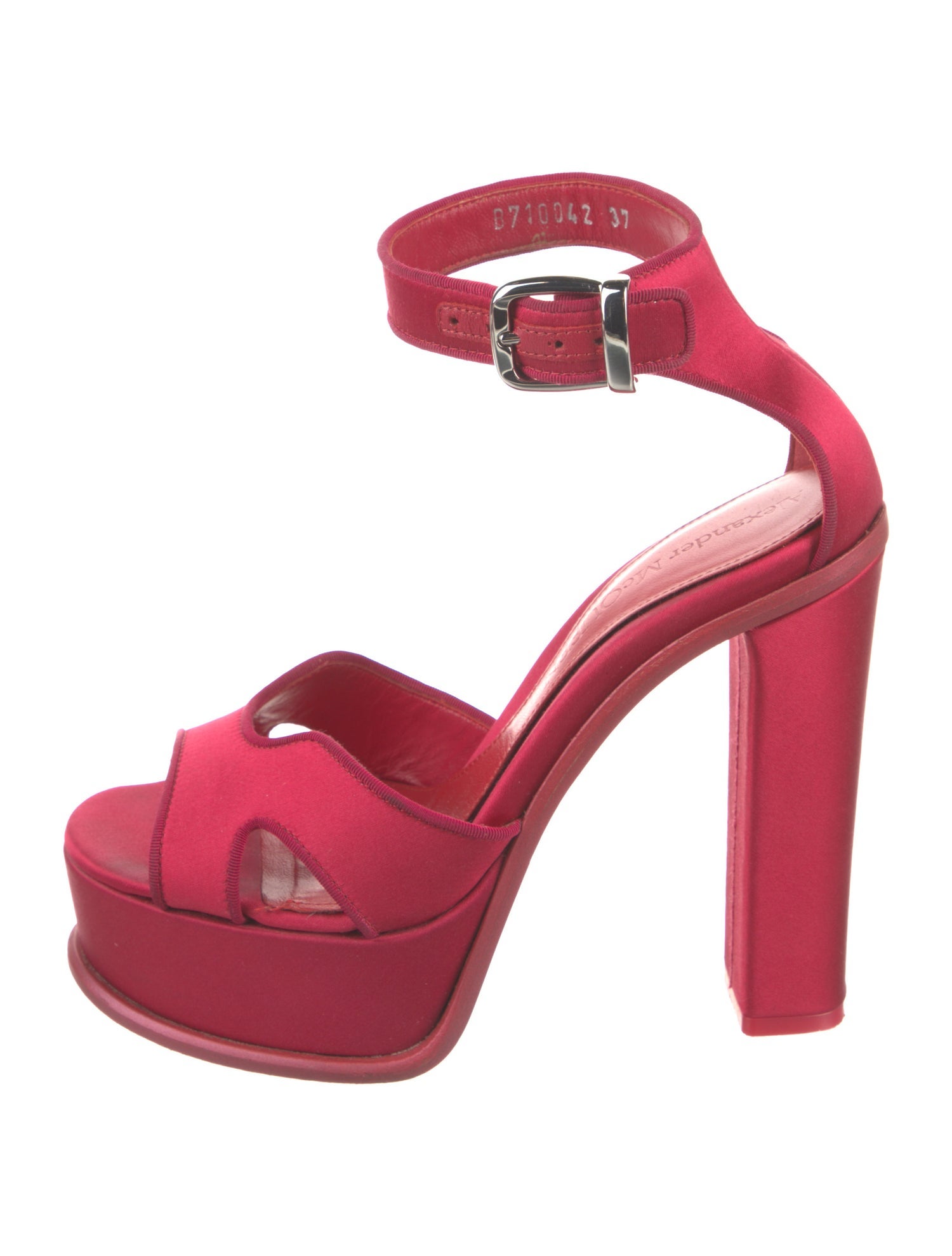 Alexander McQueen Satin Sandals