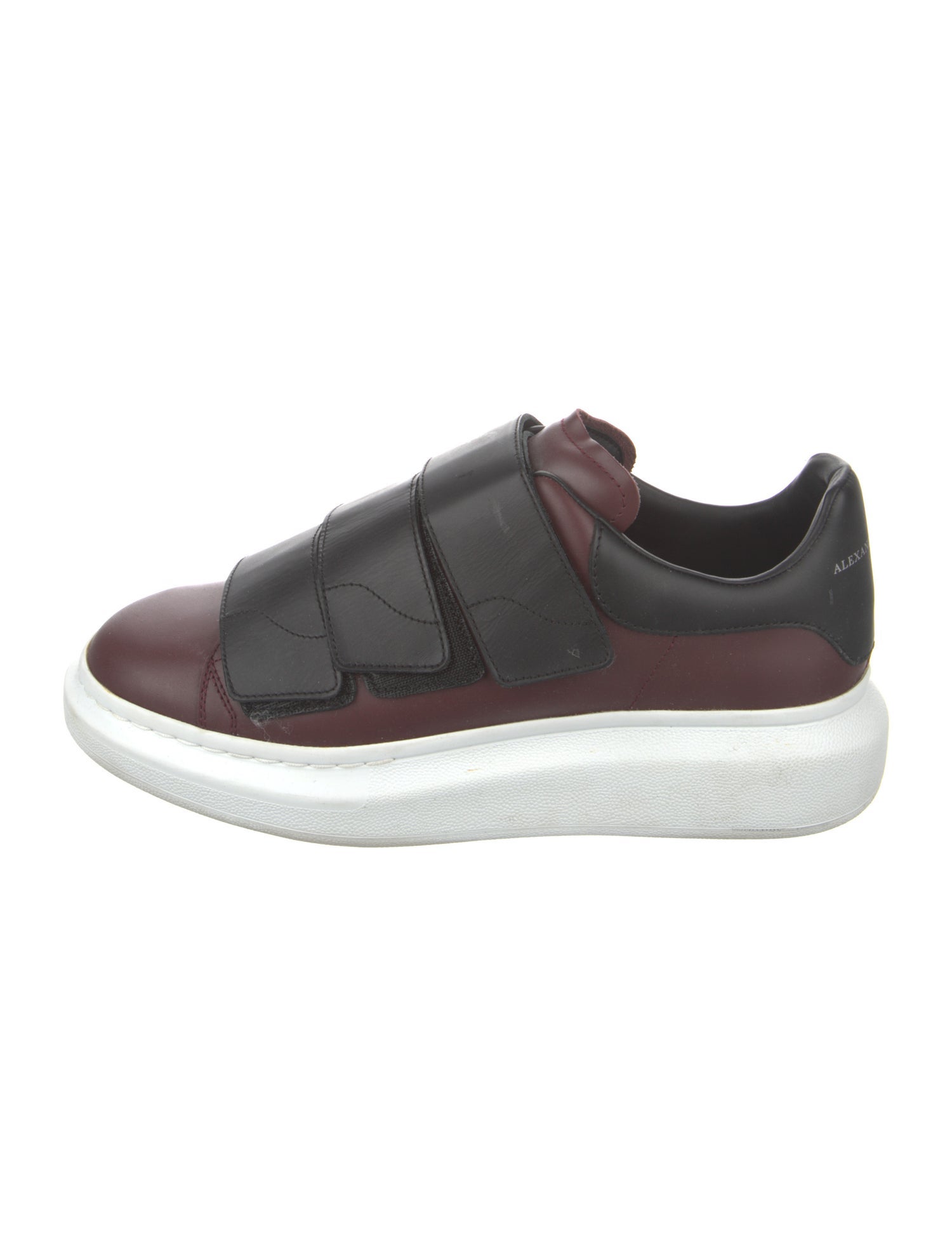 Alexander McQueen Leather Colorblock Pattern Sneakers