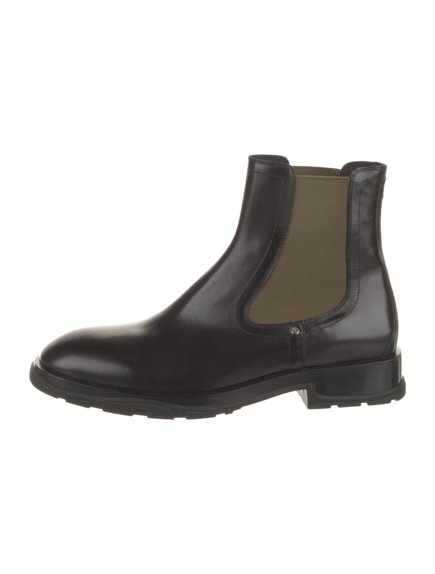 Alexander McQueen Leather Chelsea Boots