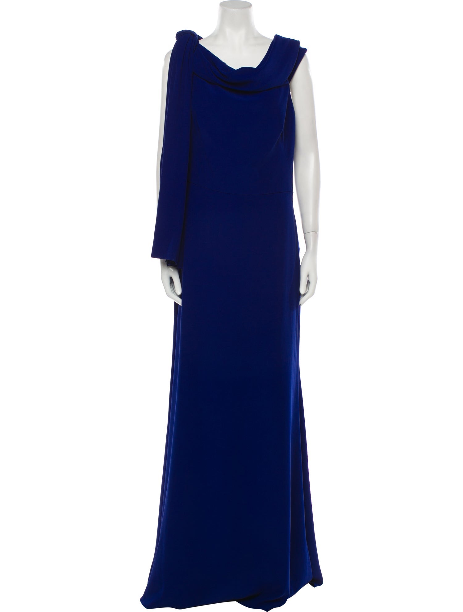 Alexander McQueen Cowl Neck Long Dress