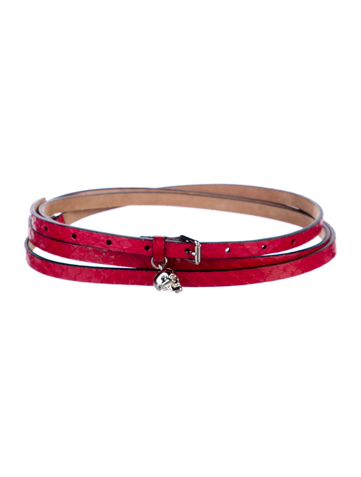 Alexander McQueen Skull Skinny Waist Belt