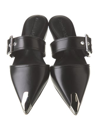 Alexander McQueen Leather Mules
