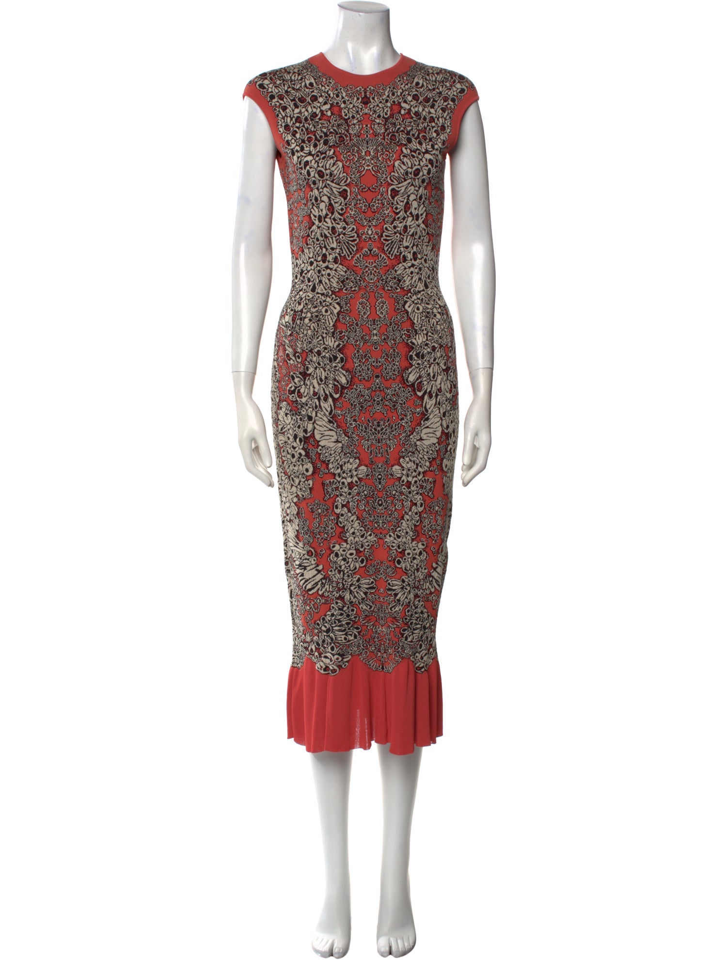 Alexander McQueen Printed Long Dress
