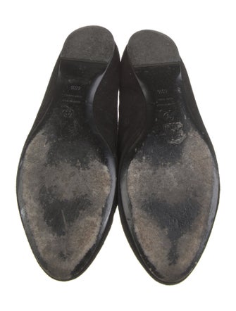 Alexander McQueen Skull Suede Flats