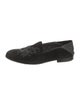 Alexander McQueen Velvet Embroidered Accent Loafers