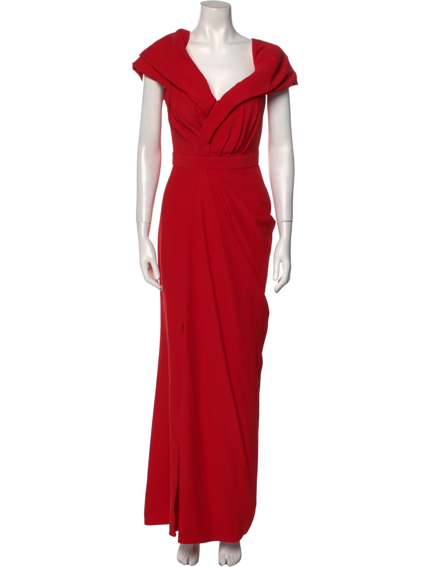 Alexander McQueen V-Neck Long Dress