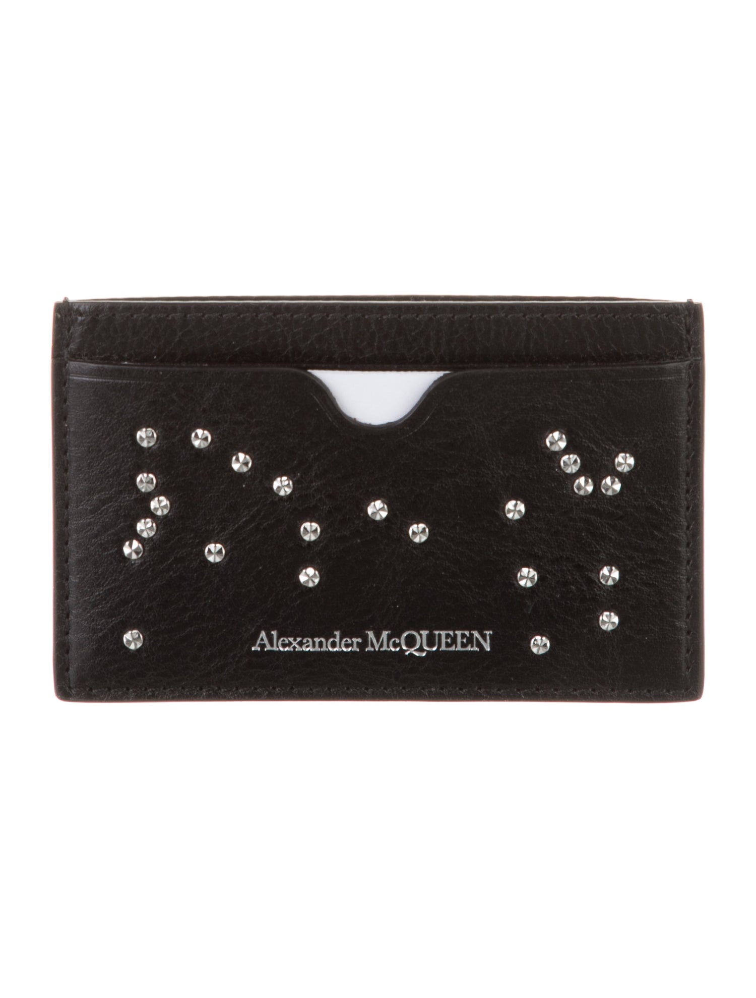 Alexander McQueen Leather Printed Card Holder w/ Tags