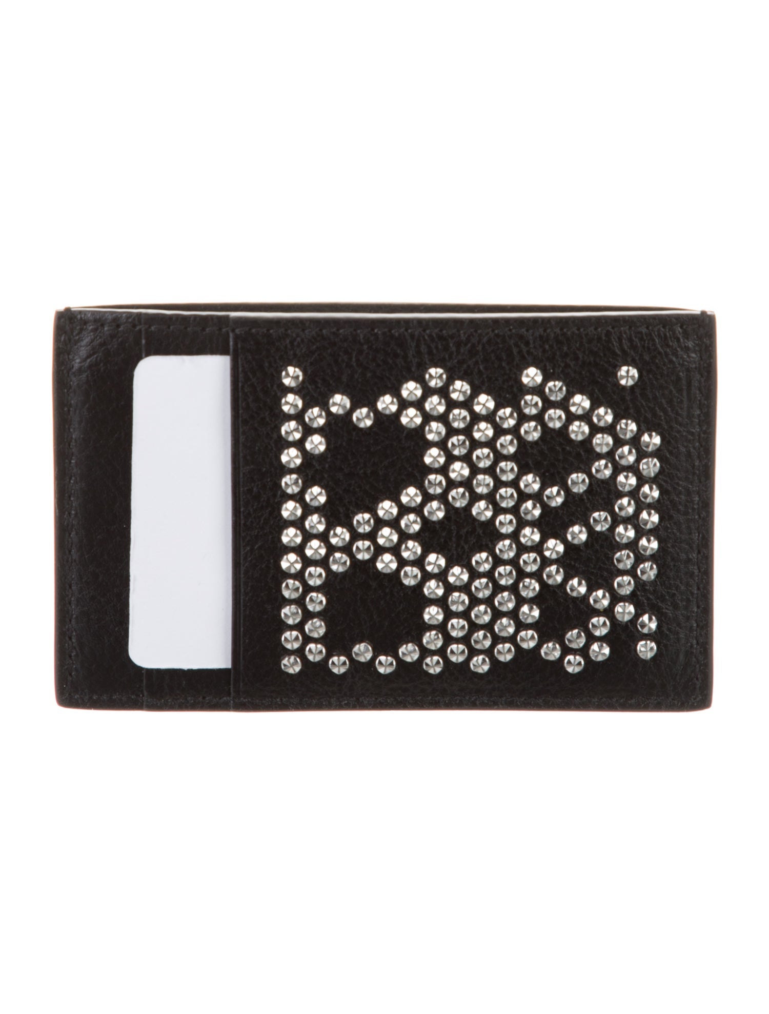 Alexander McQueen Leather Printed Card Holder w/ Tags