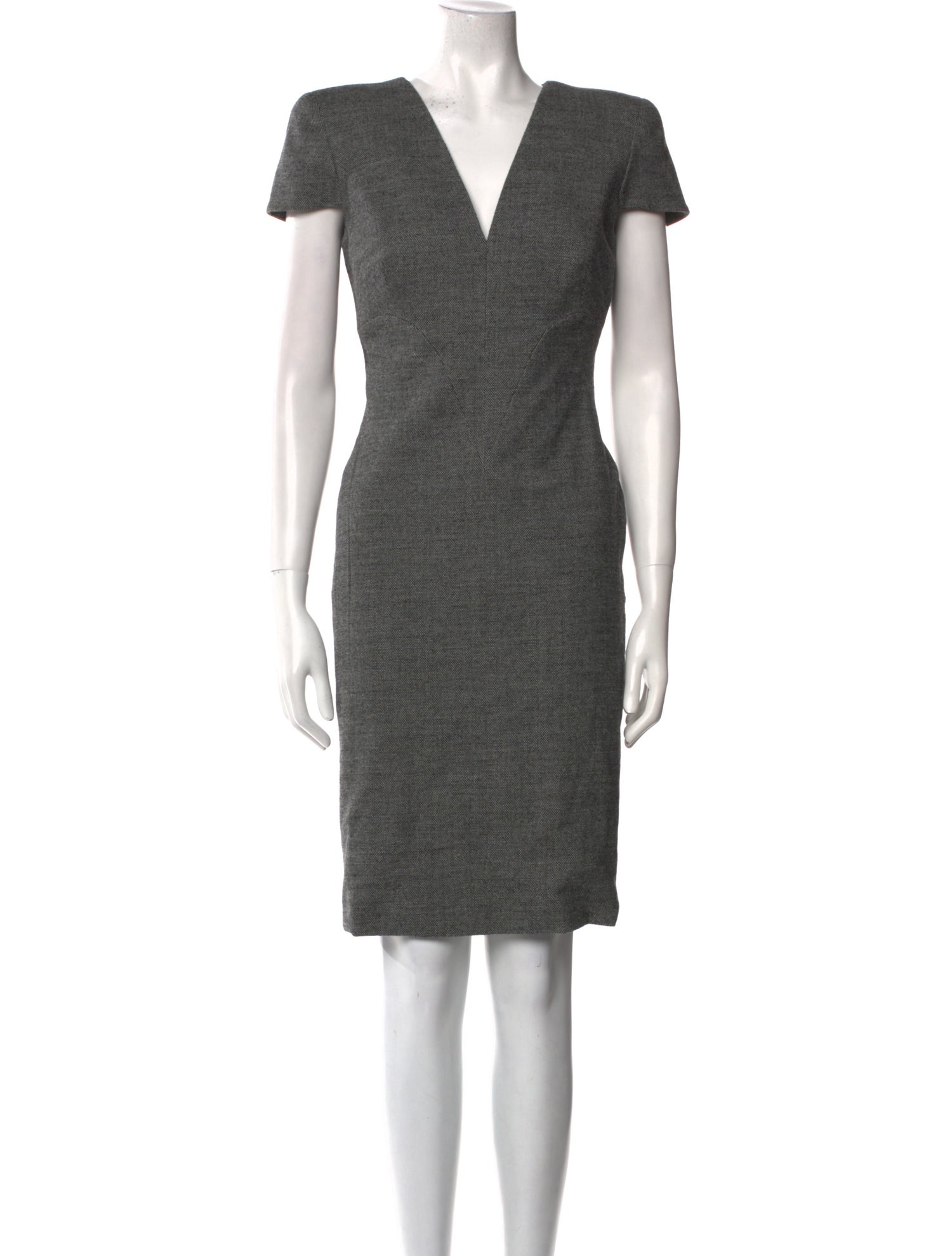 Alexander McQueen Wool Knee-Length Dress