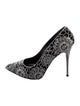 Alexander McQueen Suede Printed Pumps