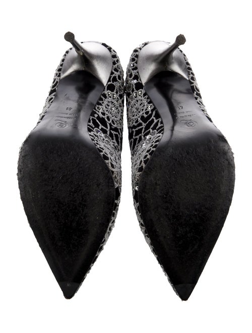 Alexander McQueen Suede Printed Pumps