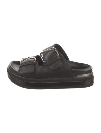 Alexander McQueen Leather Slides
