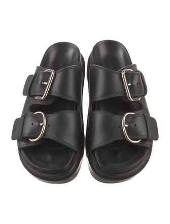 Alexander McQueen Leather Slides