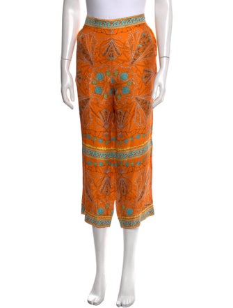 Emilio Pucci Silk Wide Leg Pants
