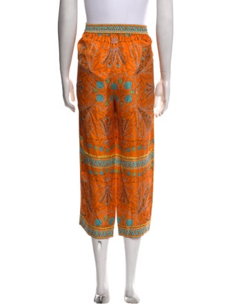 Emilio Pucci Silk Wide Leg Pants