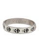 Alexander McQueen Enamel Skull Bangle Bracelet
