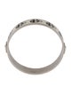 Alexander McQueen Enamel Skull Bangle Bracelet