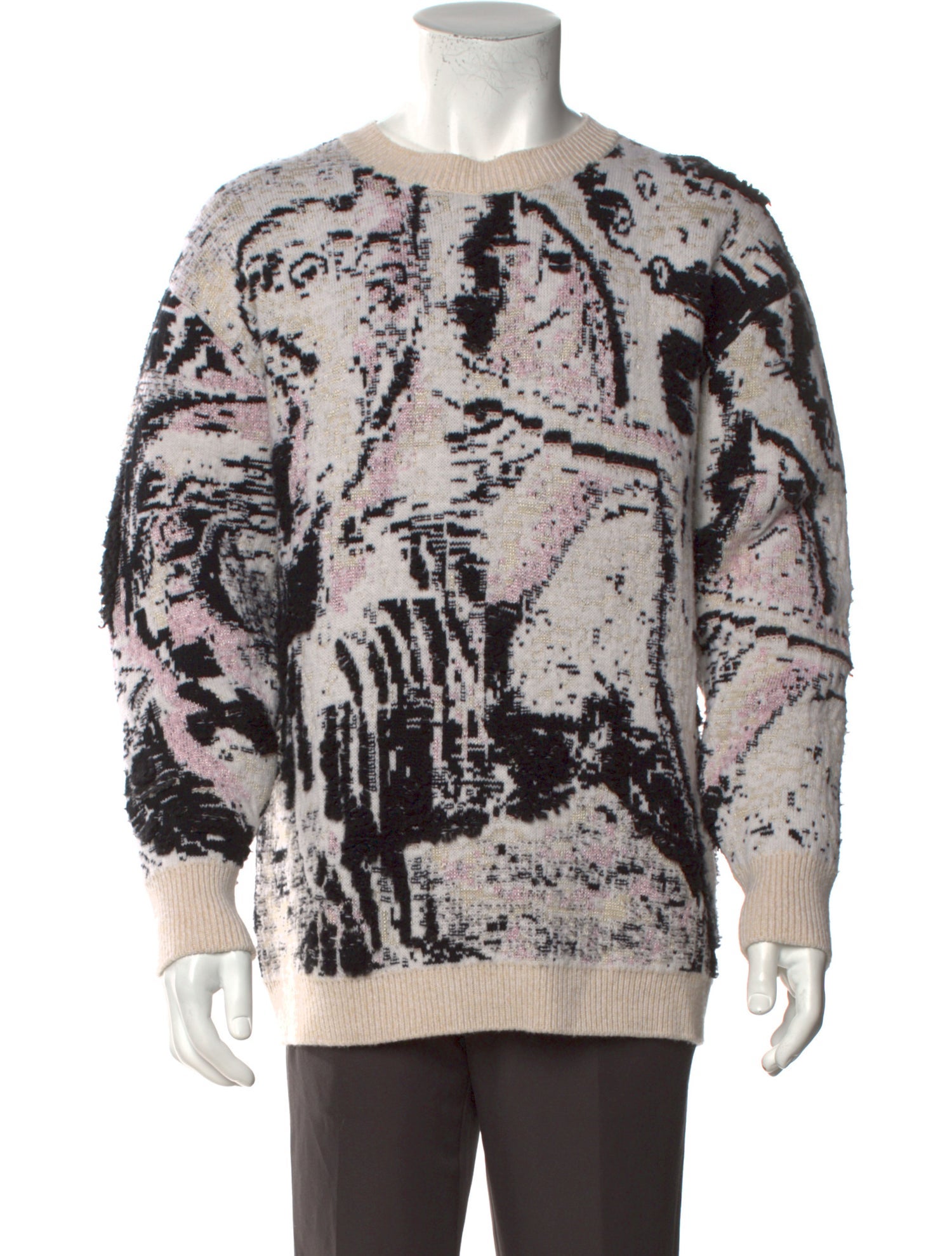 Alexander McQueen Wool Printed Pullover