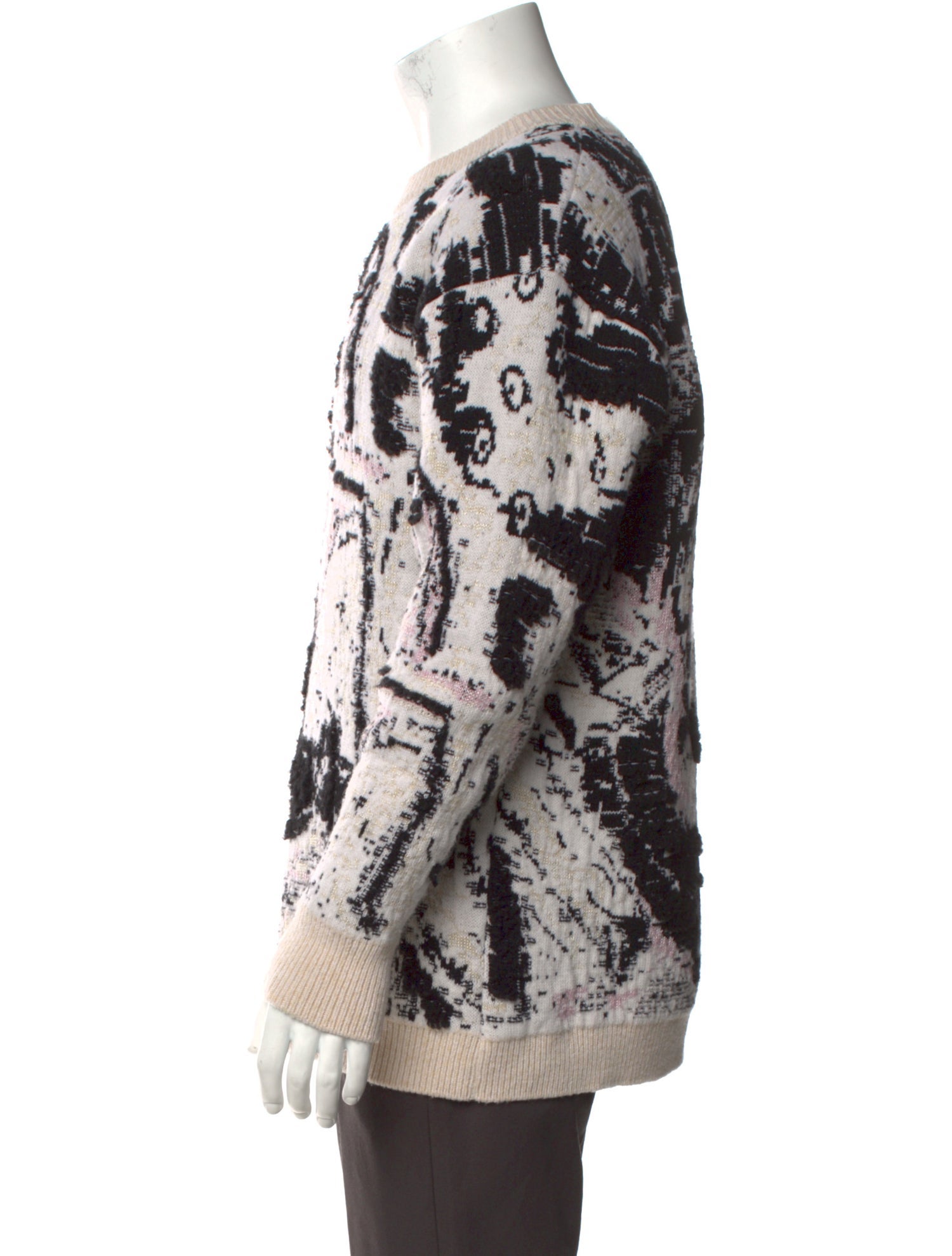 Alexander McQueen Wool Printed Pullover