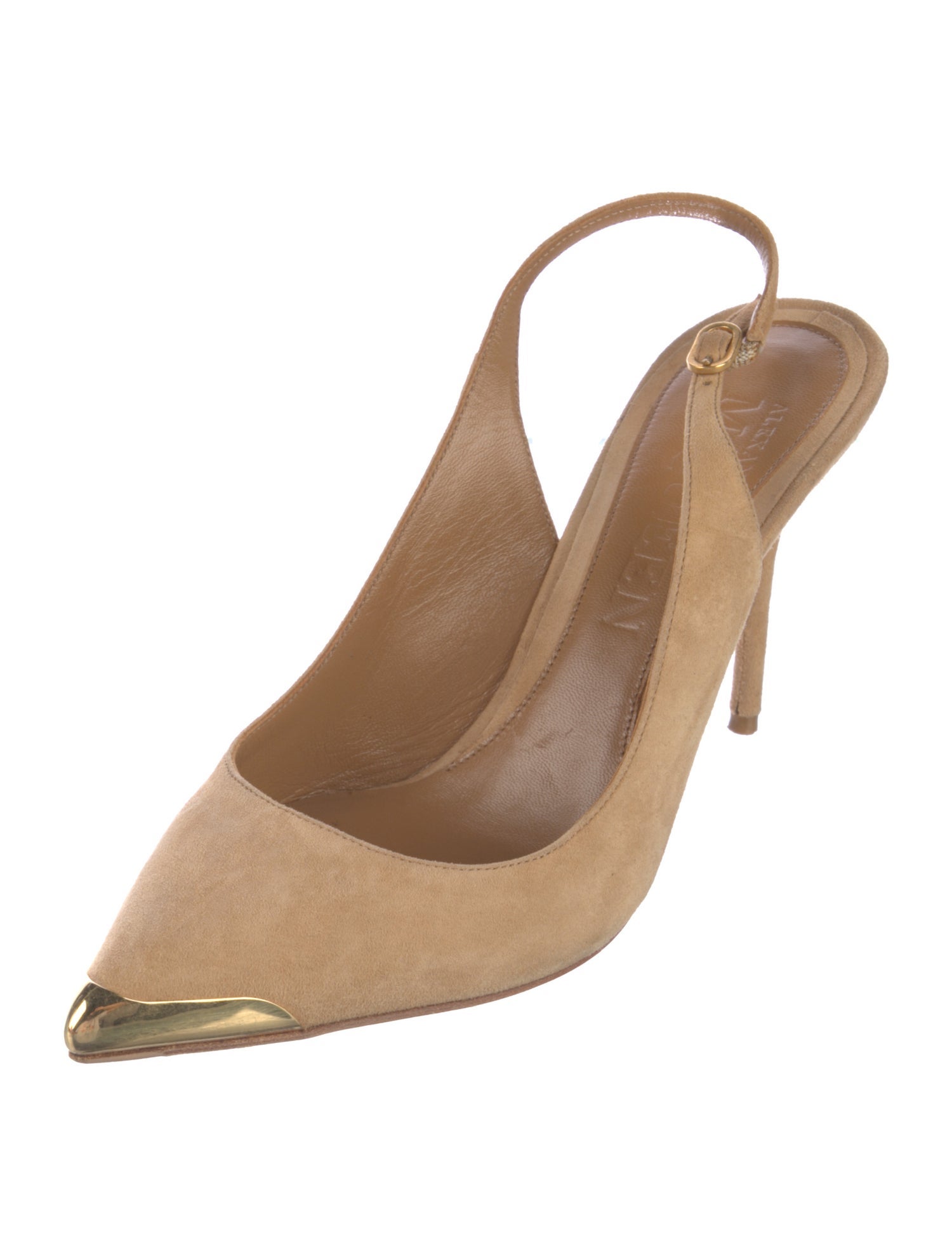 Alexander McQueen Suede Slingback Pumps