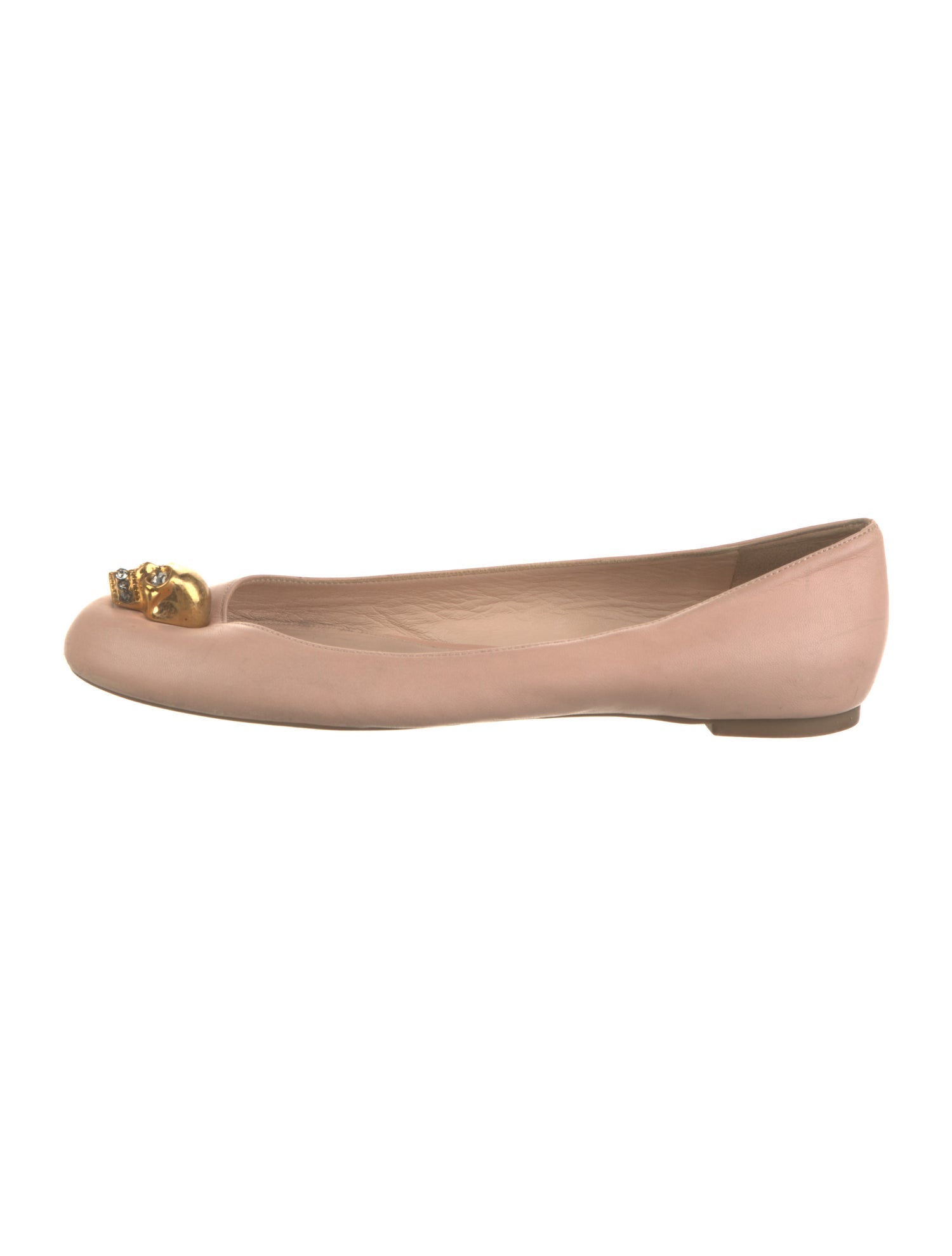 Alexander McQueen Skull Leather Ballet Flats
