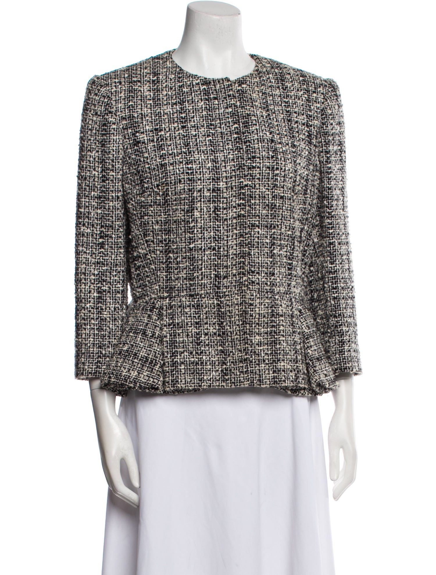 Alexander McQueen Tweed Pattern Evening Jacket