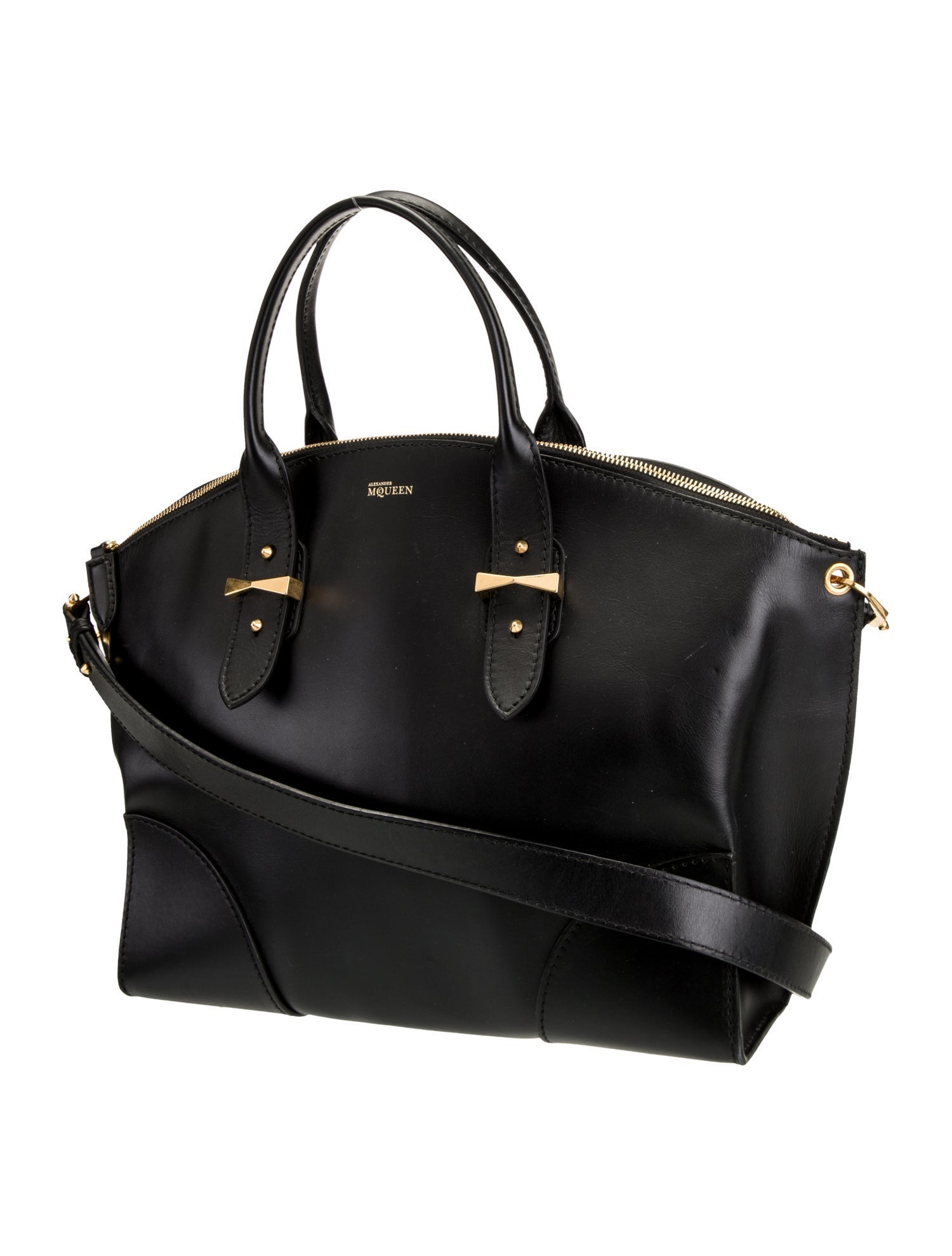 Alexander McQueen Leather Top Handle Bag