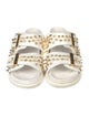 Alexander McQueen Spike Accents Leather Slides