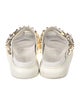 Alexander McQueen Spike Accents Leather Slides