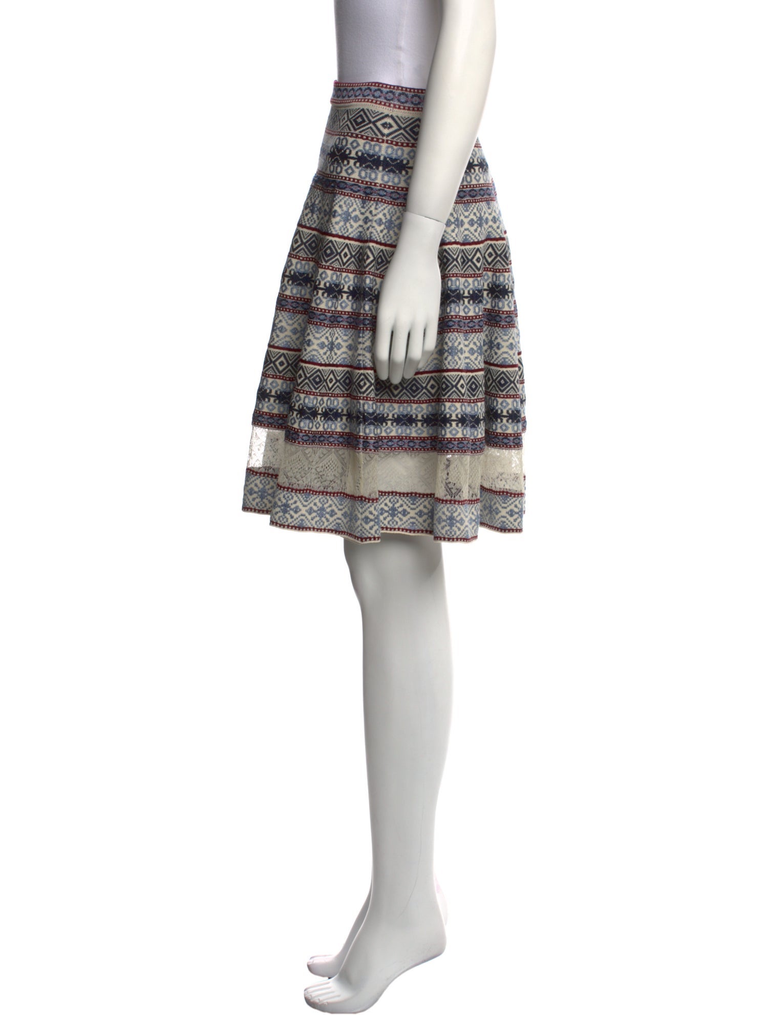 Alexander McQueen Silk Knee-Length Skirt